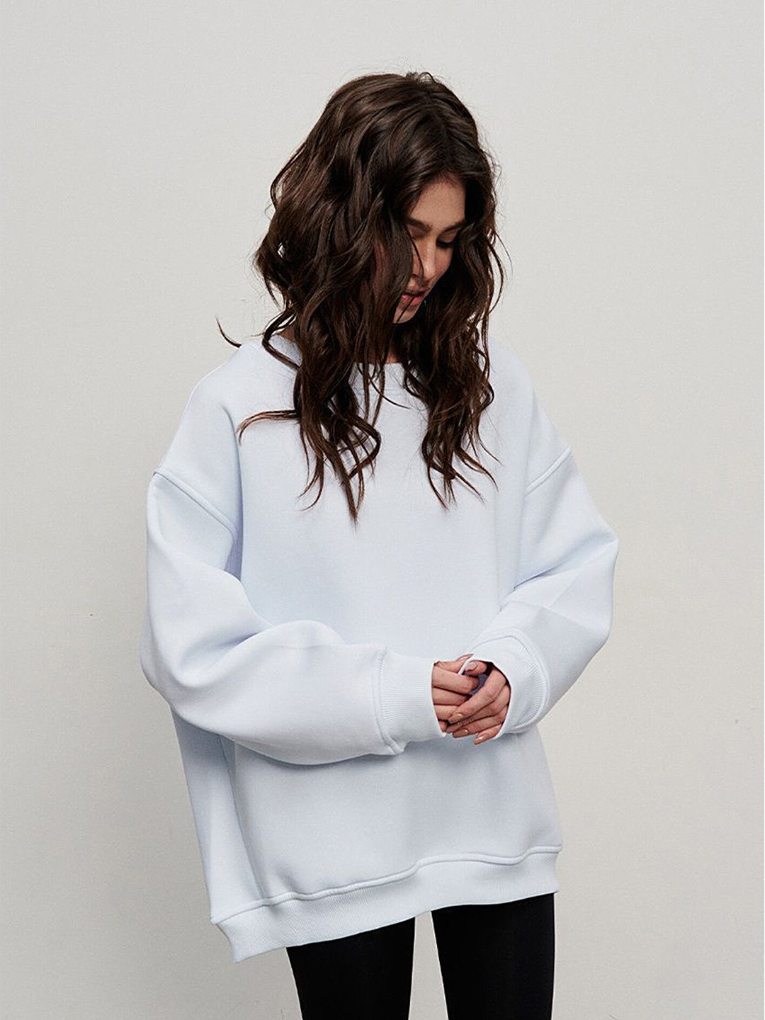 

LULU & SKY Hooded Oversized Sweatshirt, White