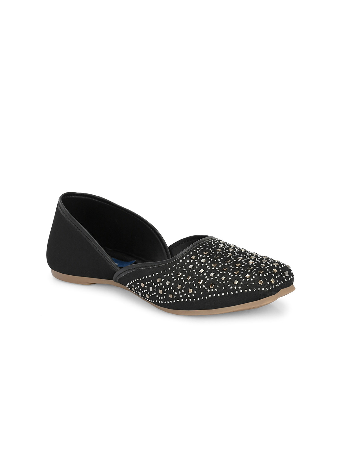 

CARLO ROMANO Embellished Ethnic Mojaris, Black
