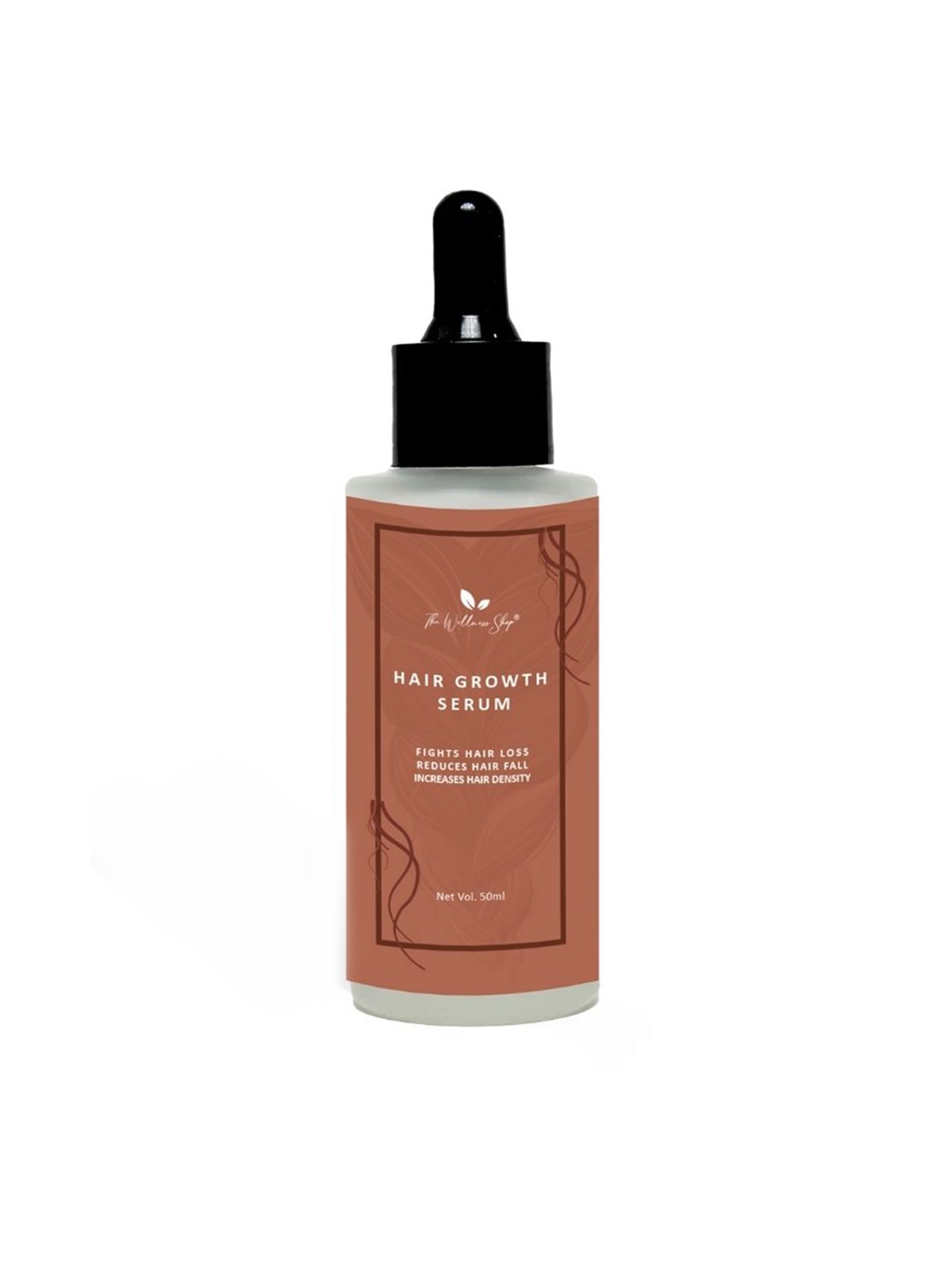 The Wellness Shop Organic Hair Growth Serum with Sodium Hyaluronate - 50 ml, Brown