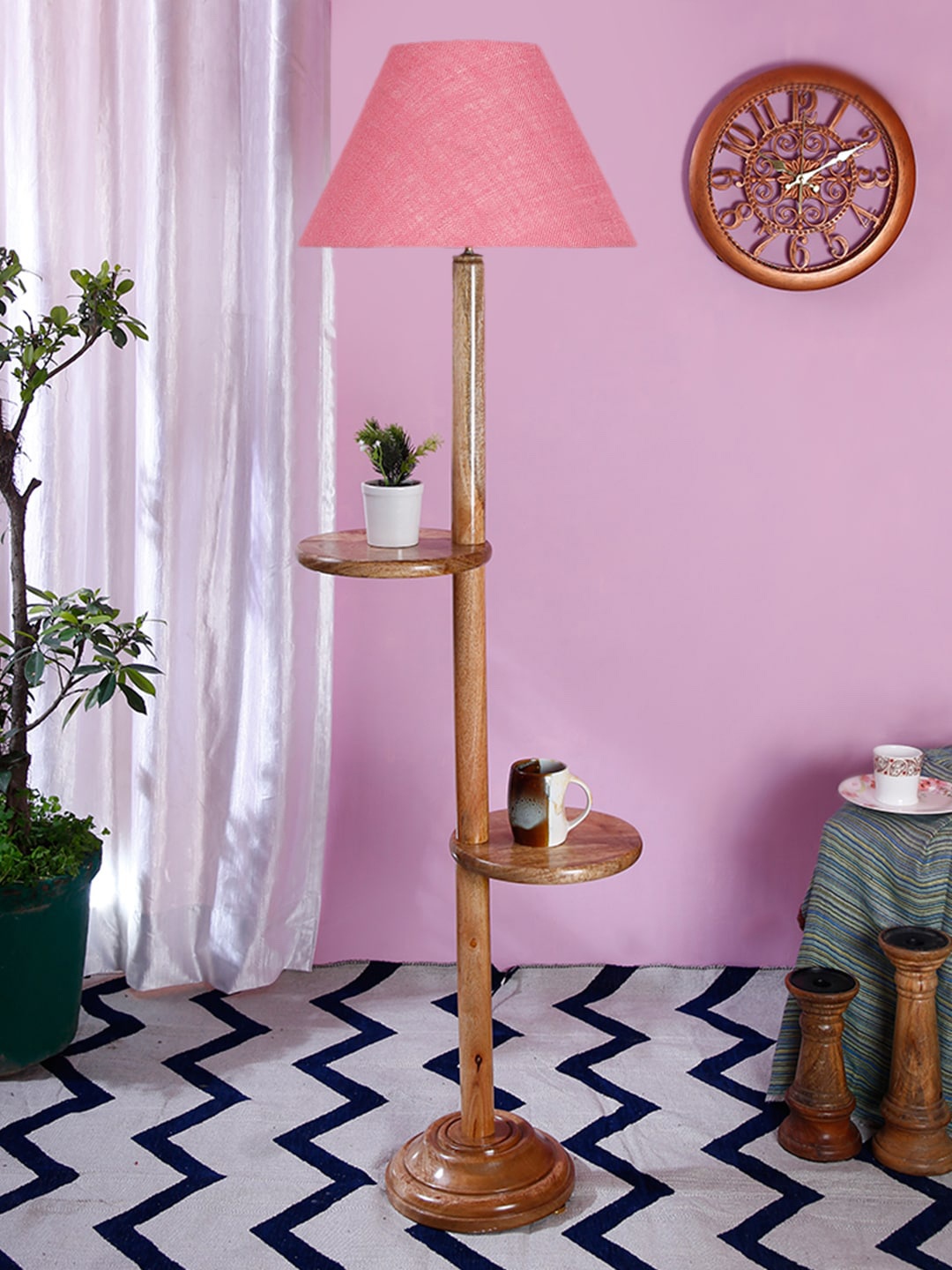 

Devansh Pink Conical Floor Lamp