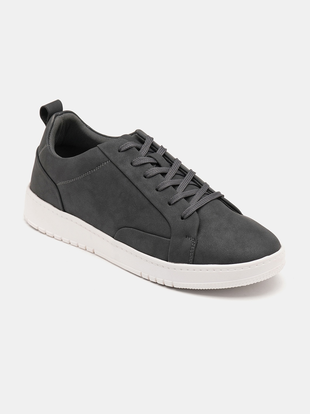 

R&B Men Comfort Insole Contrast Sole Sneakers, Grey