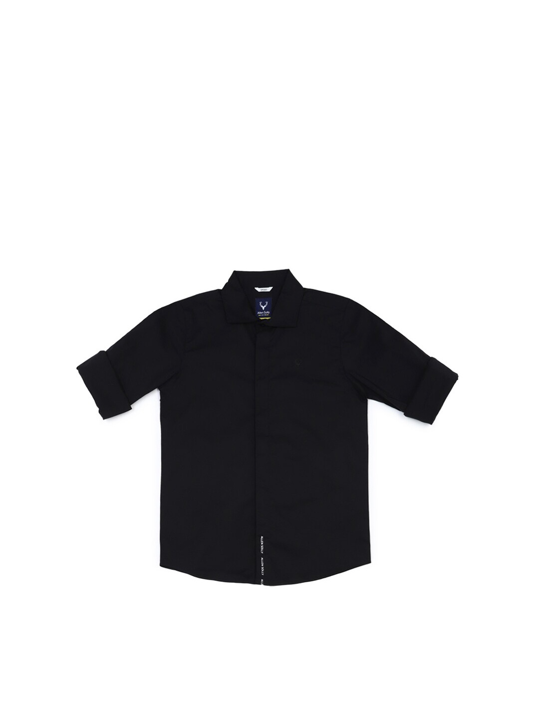 

Allen Solly Junior Boys Slim Fit Spread Collar Casual Shirt, Black