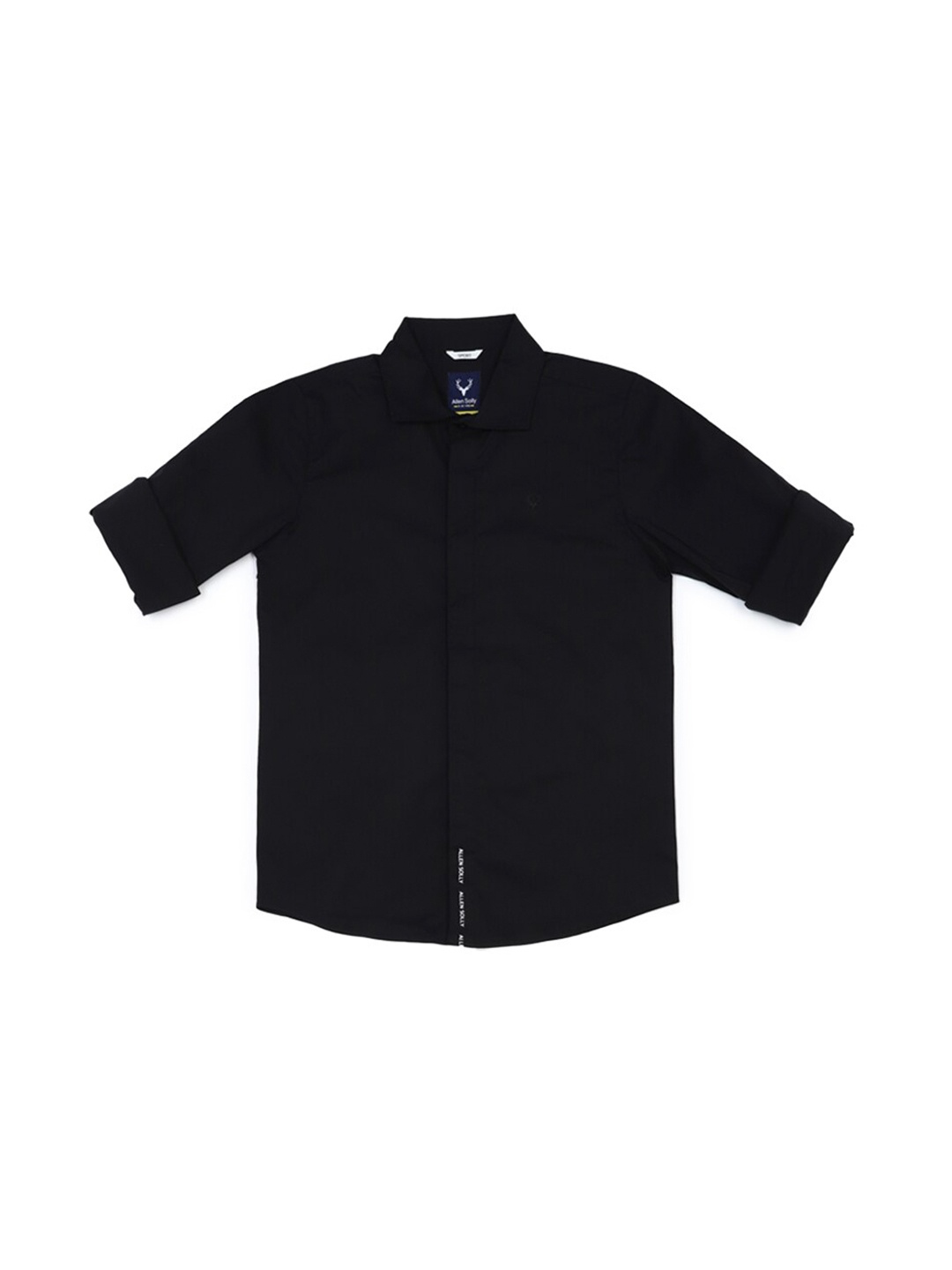 

Allen Solly Junior Boys Slim Fit Spread Collar Casual Shirt, Black