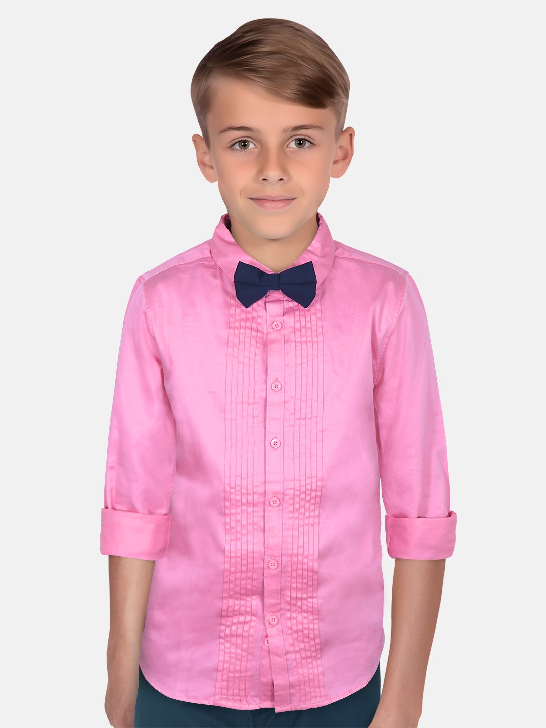 

Allen Solly Junior Boys Slim Fit Spread Collar Pure Cotton Shirt, Pink
