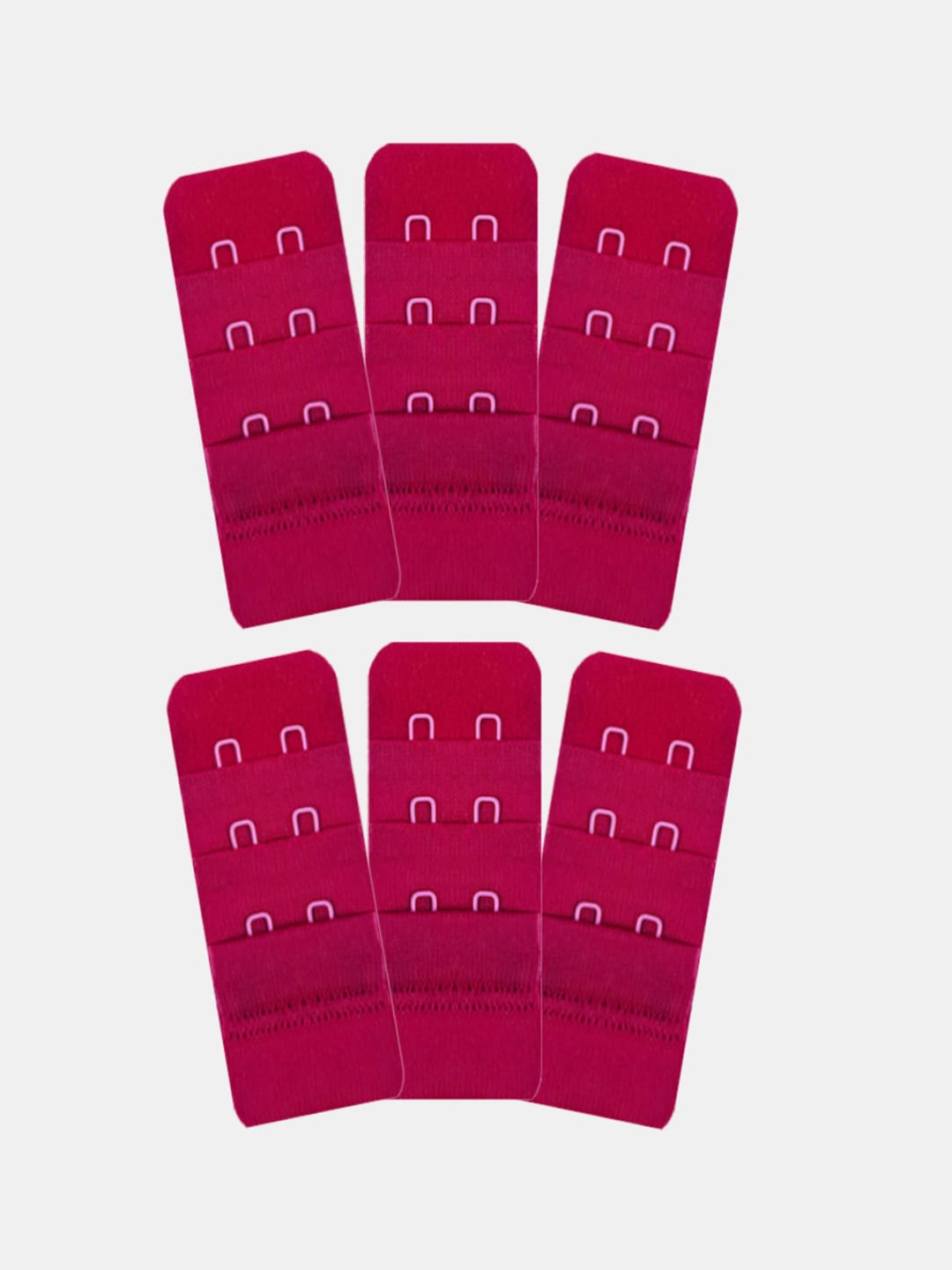 

Inner Sense Set Of 6 Hook & Eye Bra Extenders, Fuchsia