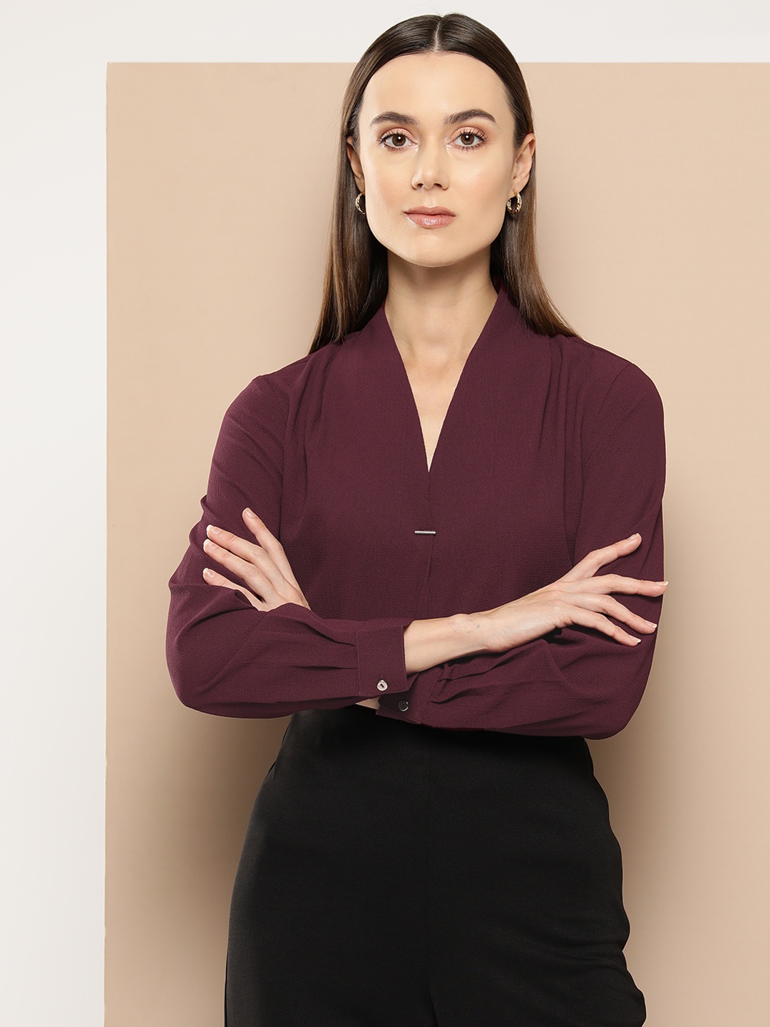 

her by invictus Solid Top, Maroon