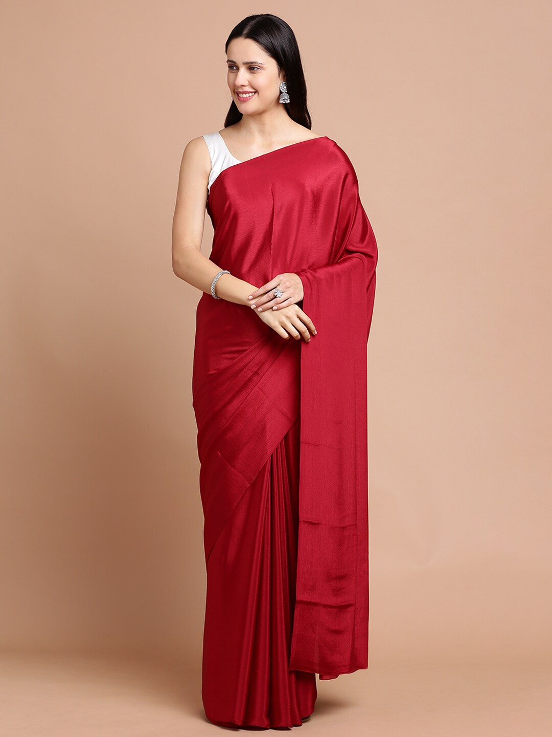 

Kalyan Silks Silk Cotton Saree, Maroon