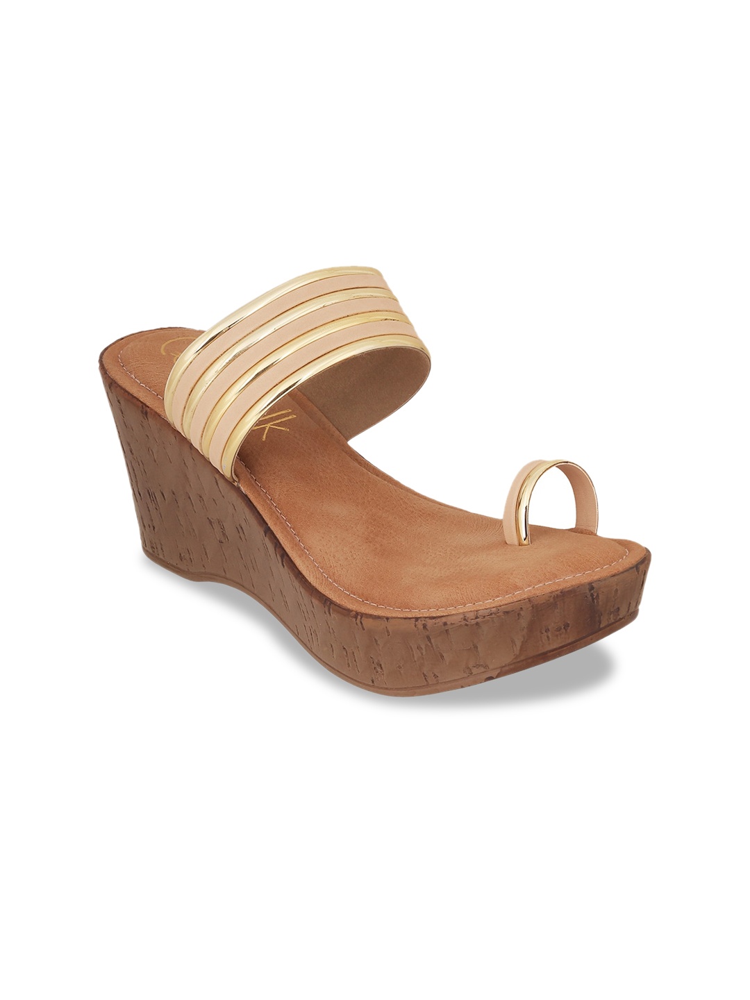 

Catwalk One Toe Wedge Heels, Beige