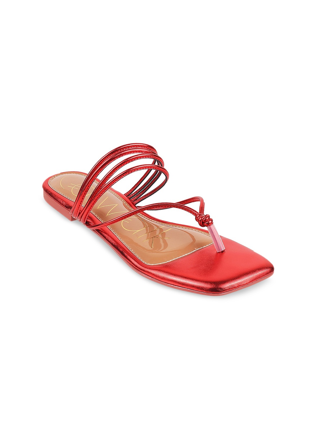 

Catwalk Strappy Open Toe Flats, Red