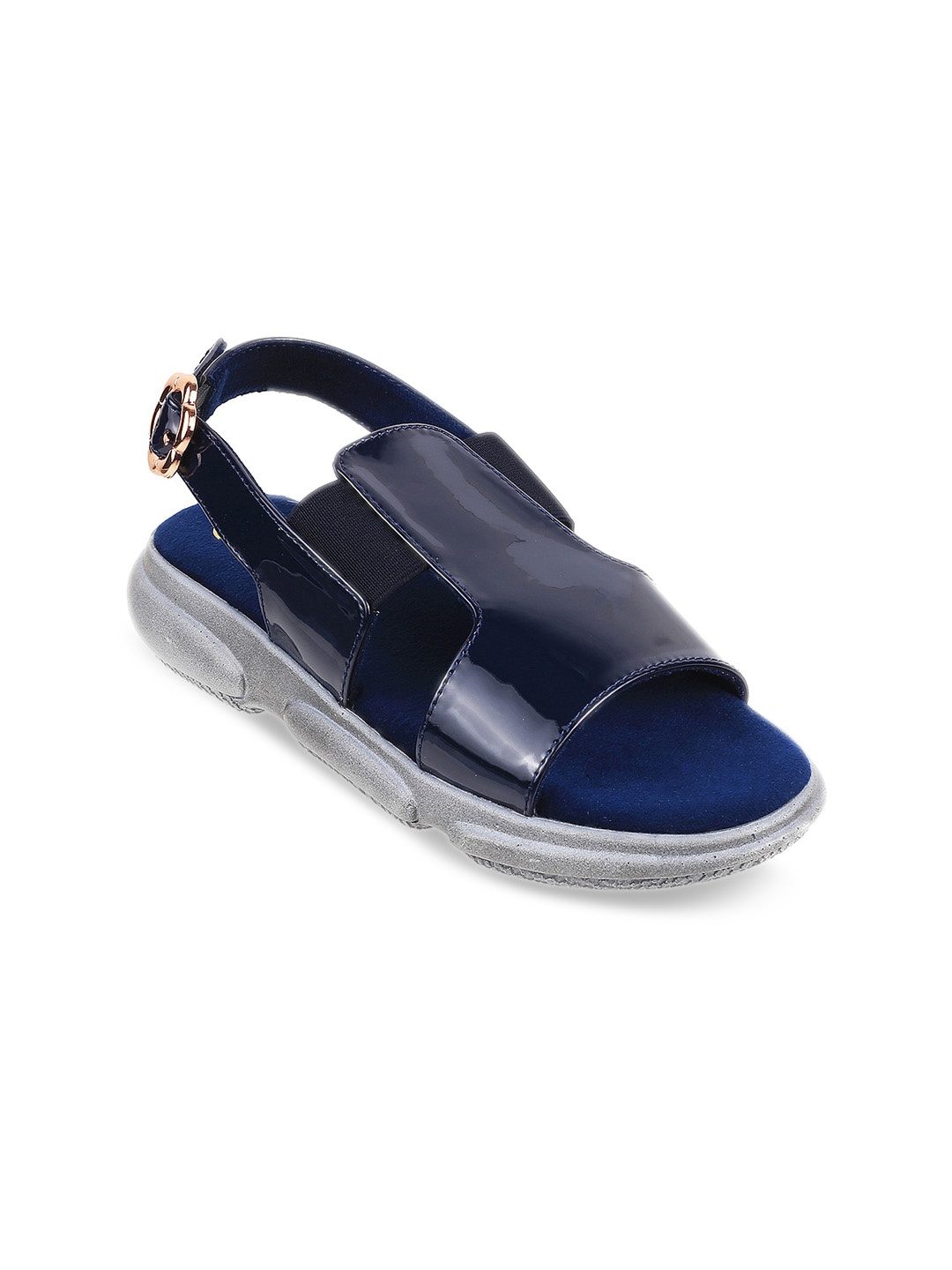 

Catwalk COURT Open Toe Flats With Buckles, Navy blue