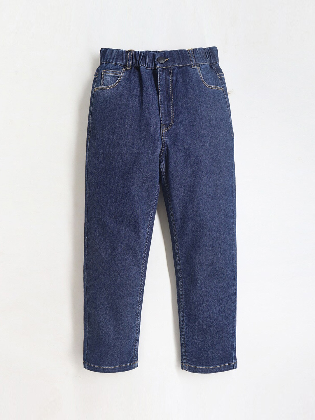 

Cherry Crumble Kids Comfort Clean Look Stretchable Jeans, Navy blue