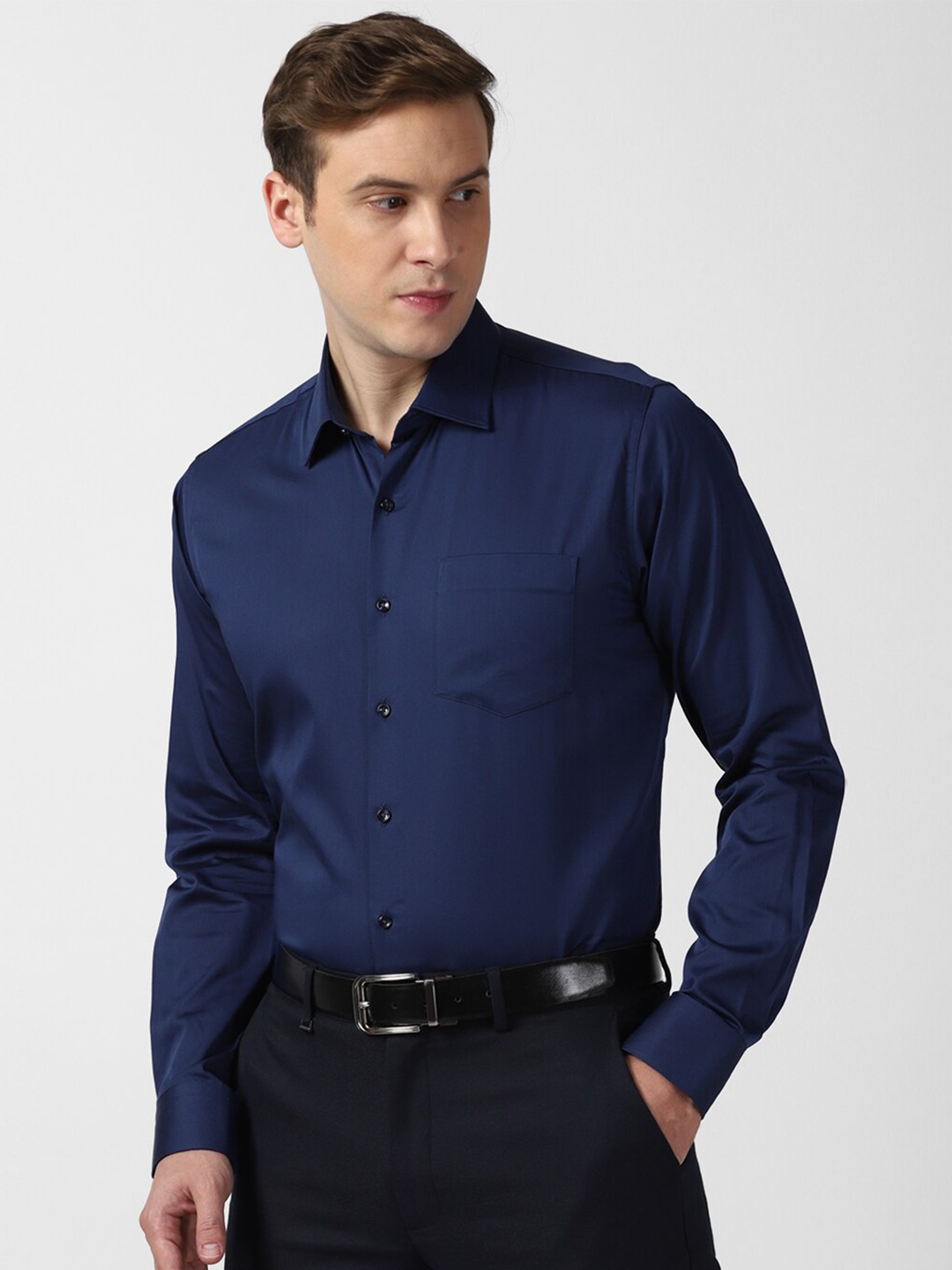 

Van Heusen Slim Fit Formal Shirt, Navy blue