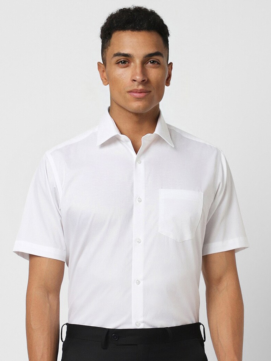 

Van Heusen Spread Collar Pure Cotton Formal Shirt, White