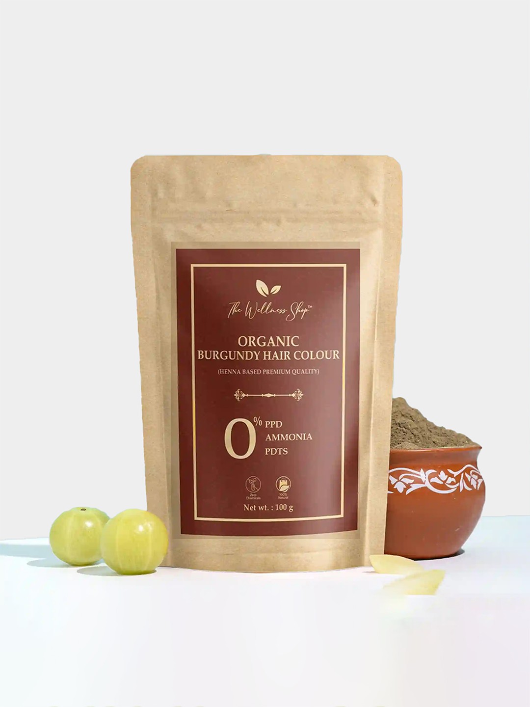 

The Wellness Shop Organic Henna Based Powder 100g - Burgundy