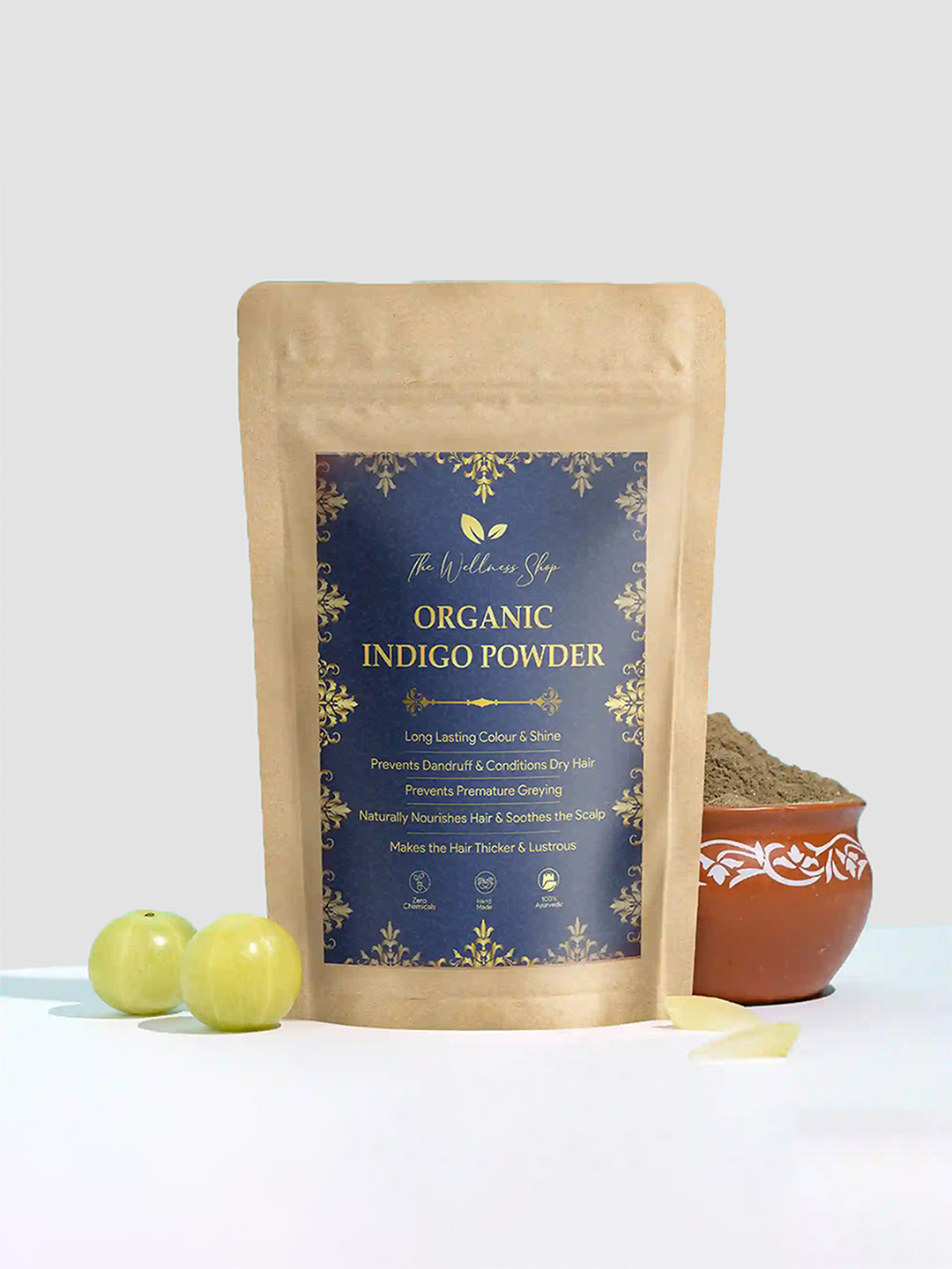 

The Wellness Shop Organic Henna Based Powder 100g - Indigo, Navy blue