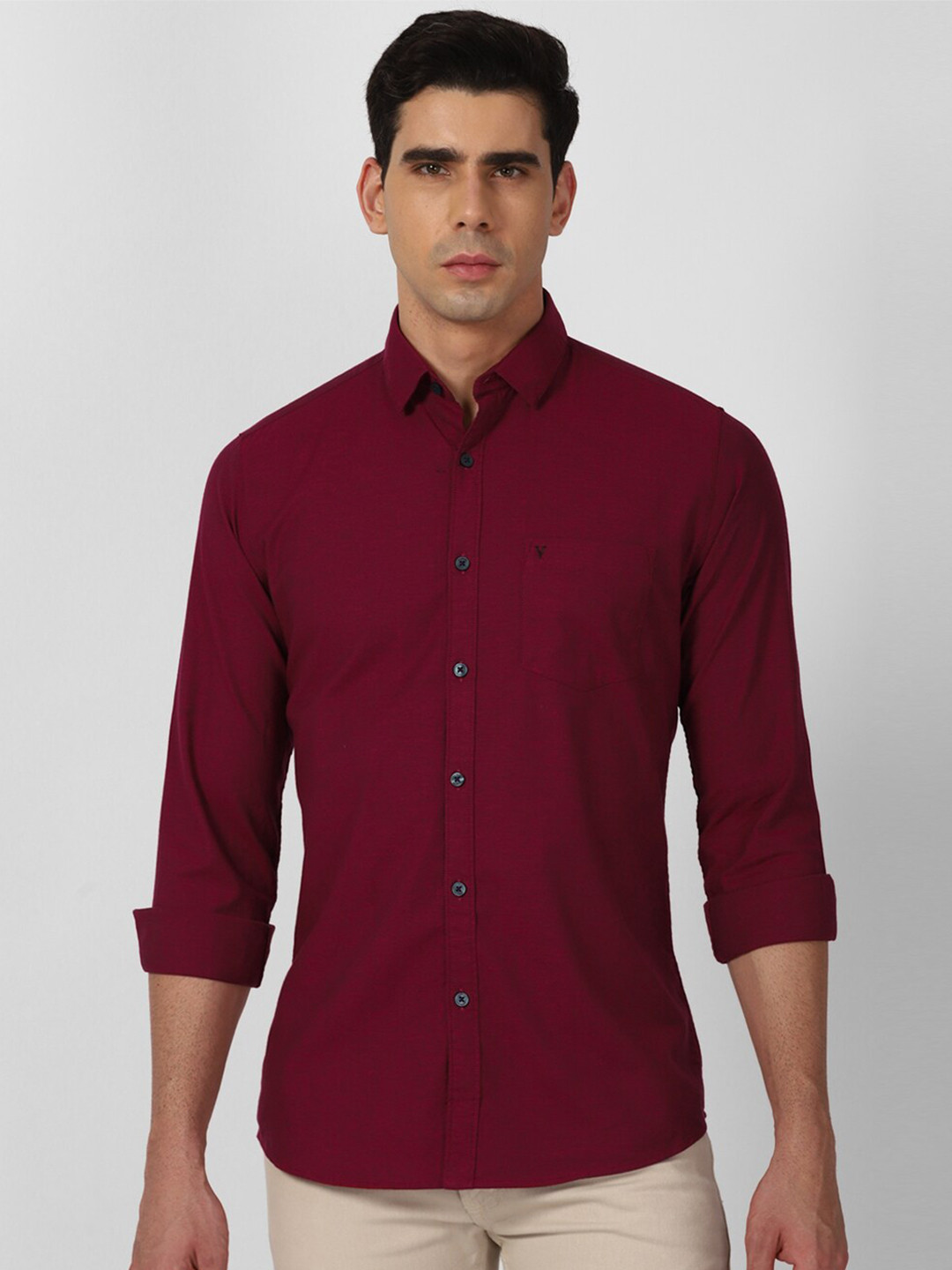 

Van Heusen Sport Men Maroon Slim Fit Classic Casual Shirt