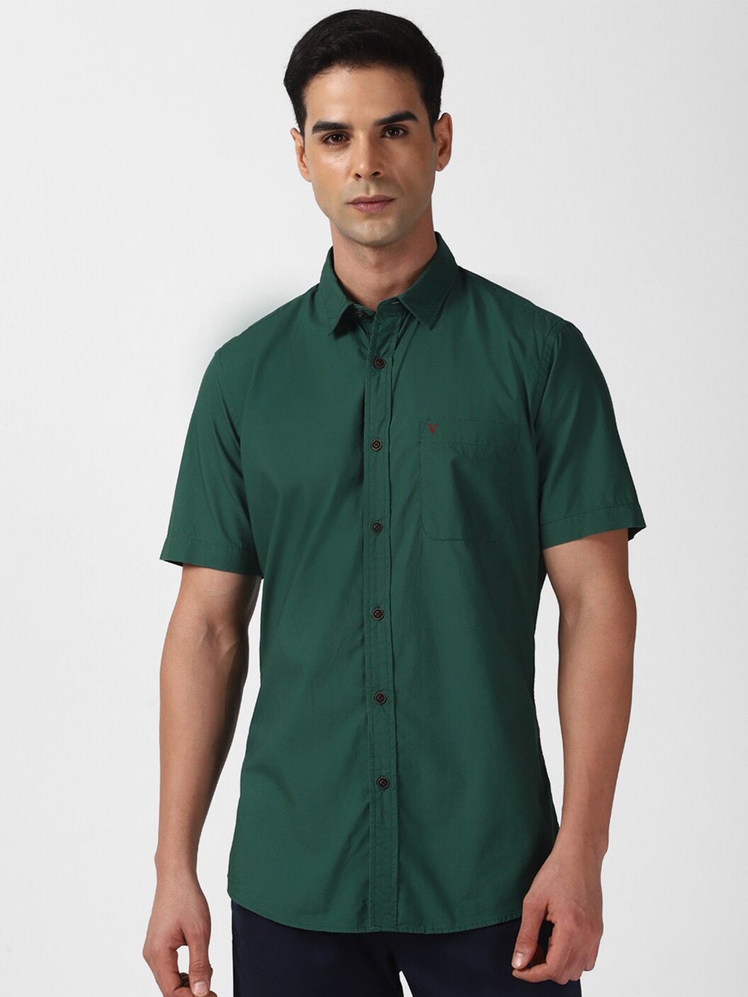 

Van Heusen Sport Slim Fit Pure Cotton Casual Shirt, Green