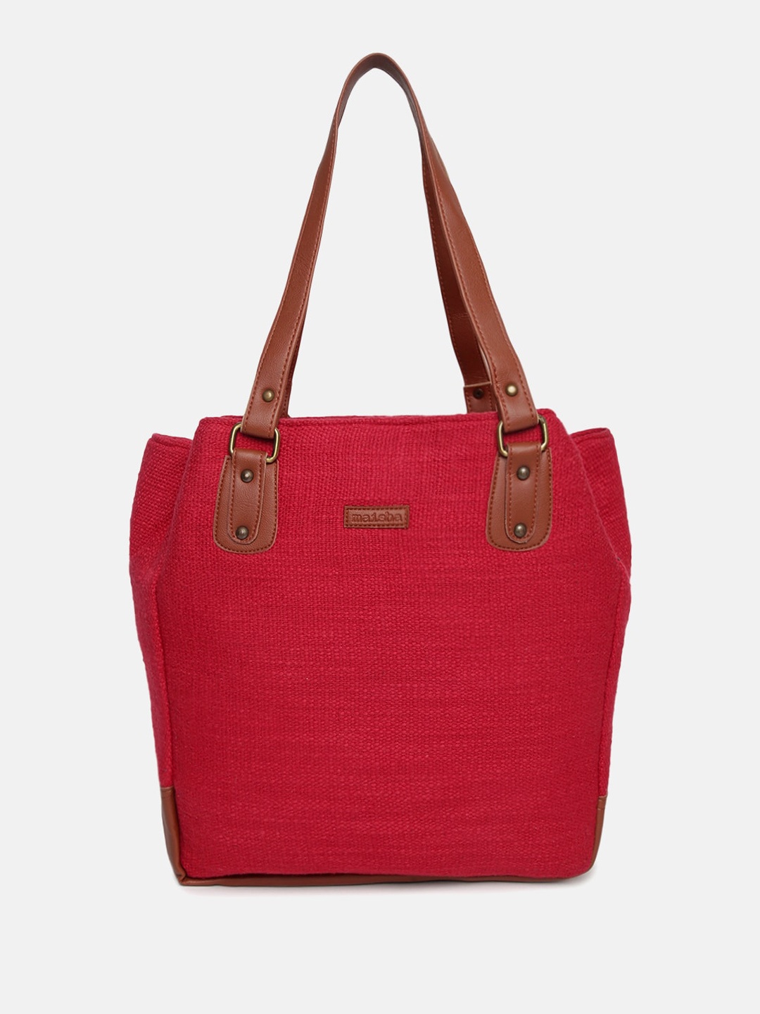

Maisha Oversized Structured Tote Bag, Red