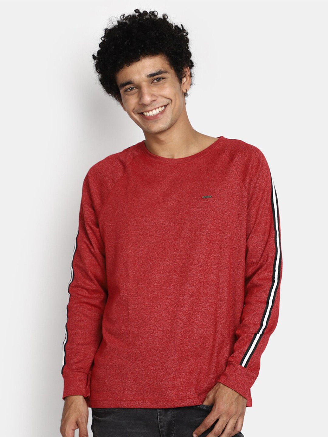 

V-Mart Raglan Sleeves Cotton T-Shirt, Maroon