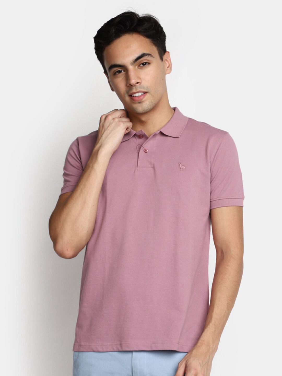 

V-Mart Polo Collar Short Sleeves T-shirt, Pink