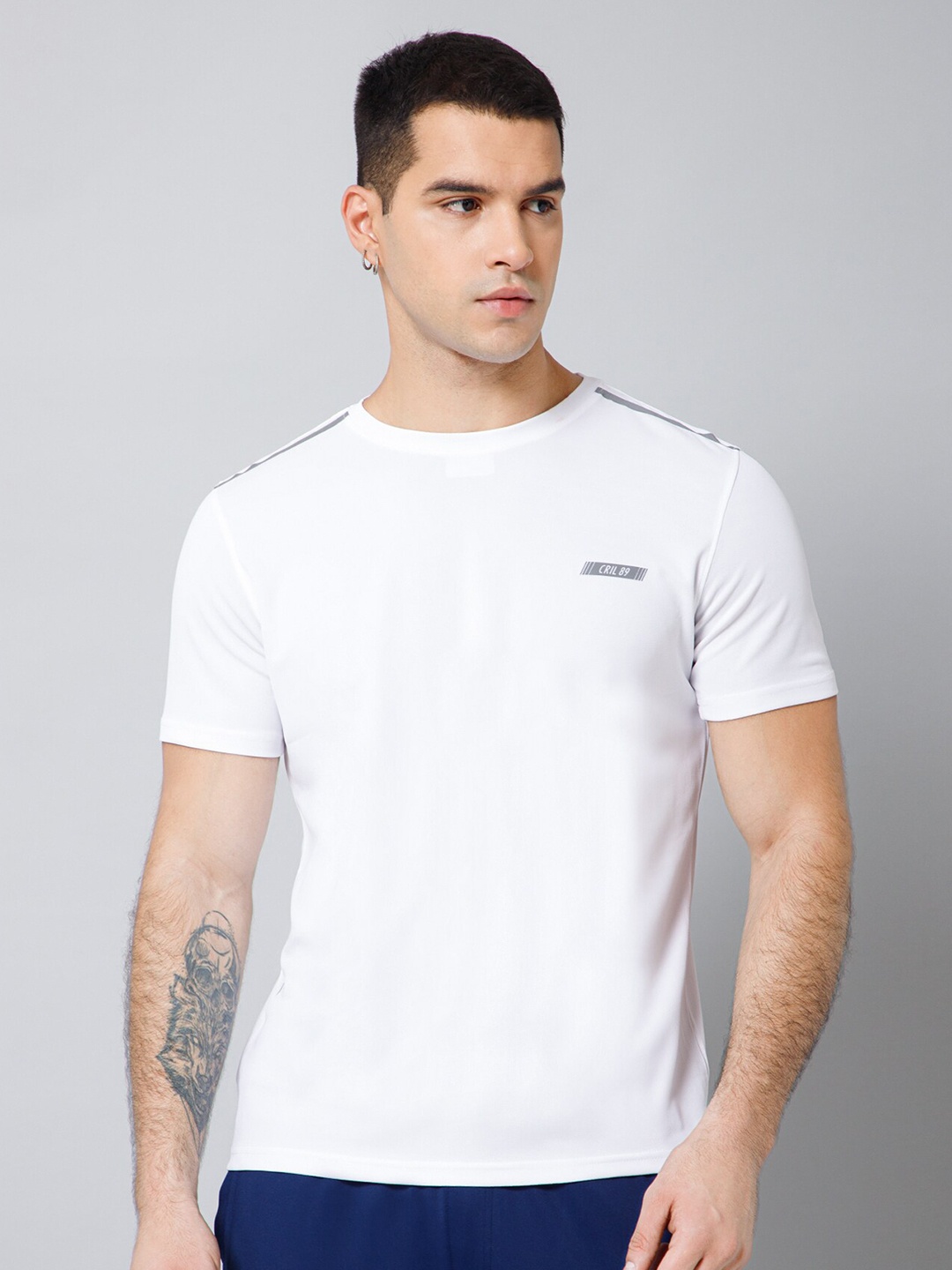 

Cantabil Training or Gym T-shirt, White