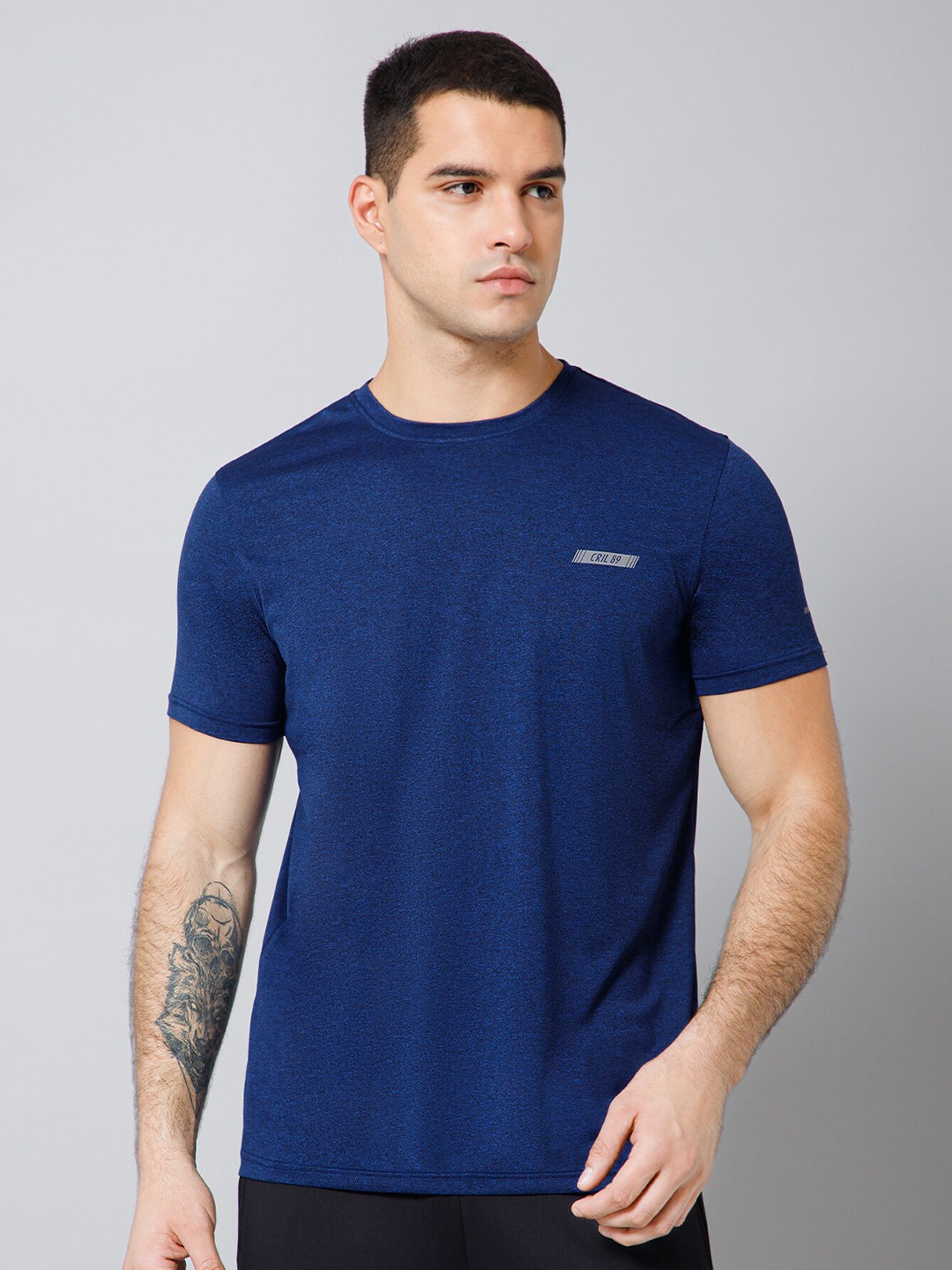 

Cantabil Round Neck Sports T-shirt, Blue