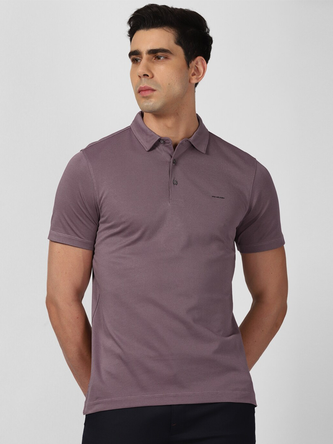 

Van Heusen Polo Collar Regular Fit T-shirt, Purple