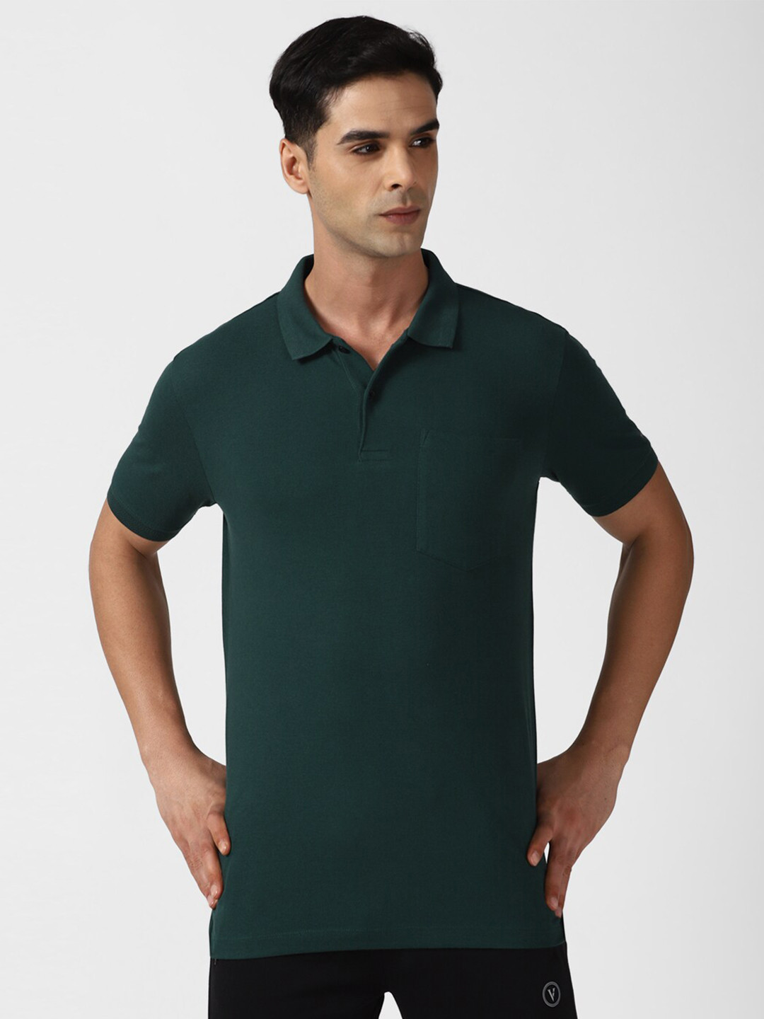 

Van Heusen Flex Polo Collar Pockets T-shirt, Green