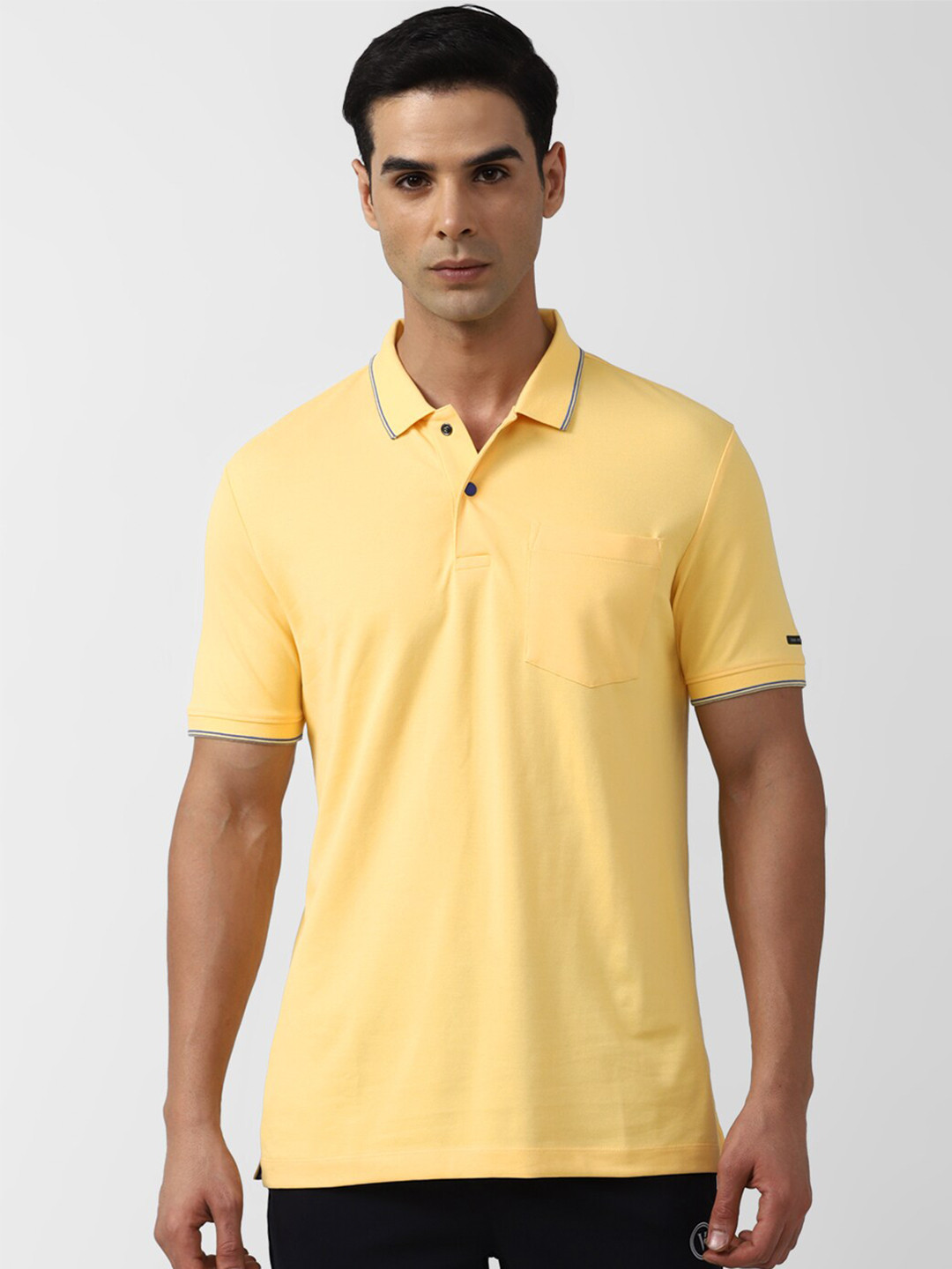 

Van Heusen Flex Polo Collar Pockets T-shirt, Yellow