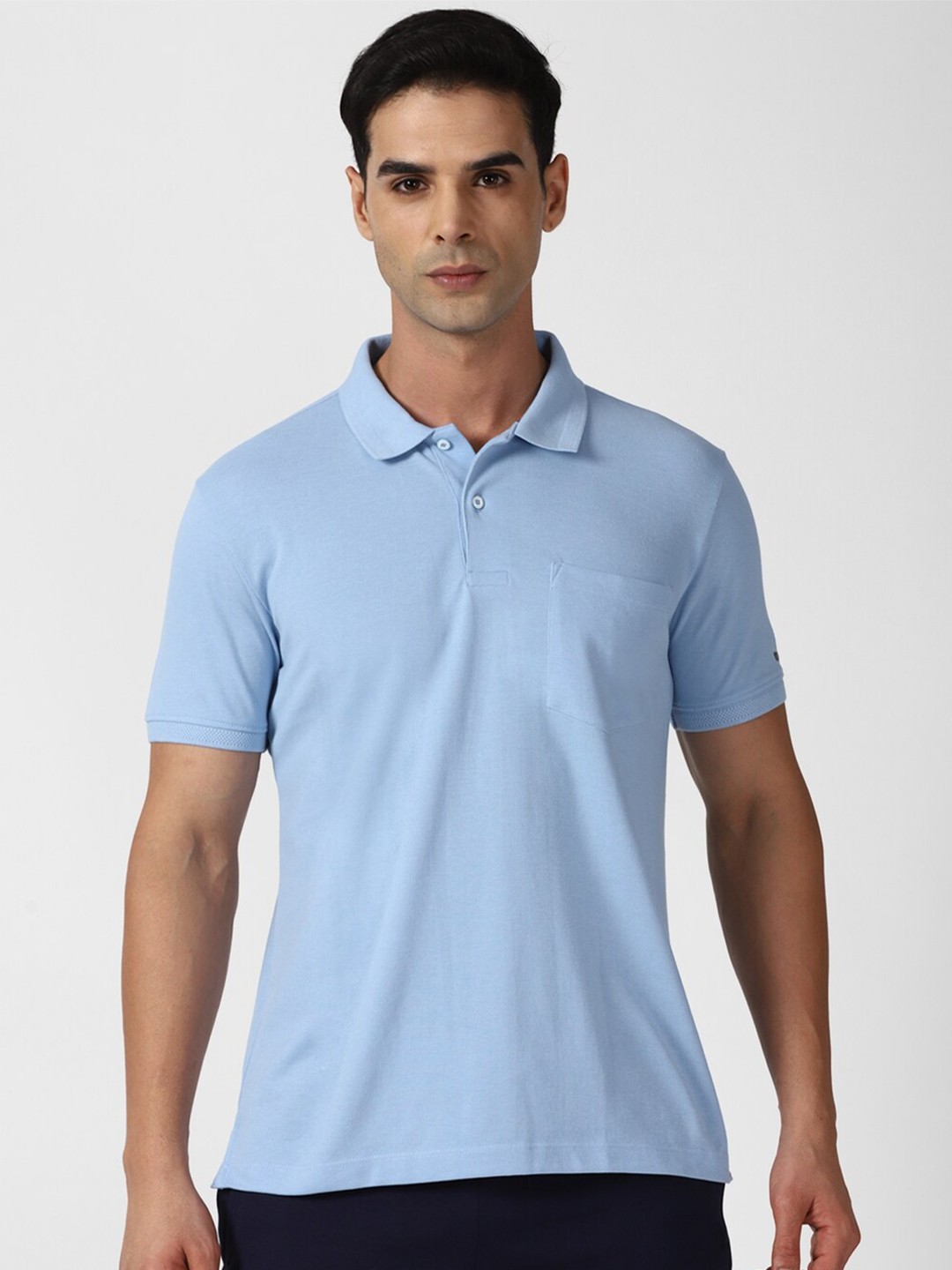 

Van Heusen Flex Polo Collar Pockets T-shirt, Blue