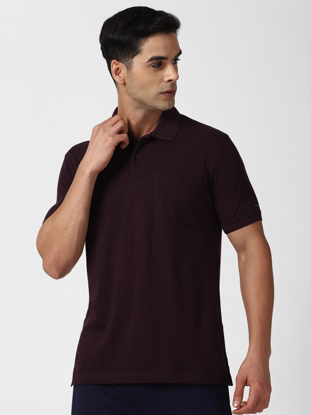 

Van Heusen Flex Polo Collar T-Shirt, Burgundy