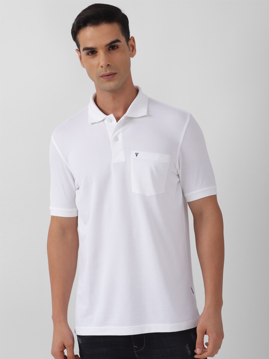 

Van Heusen Sport Polo Collar Pockets T-shirt, White