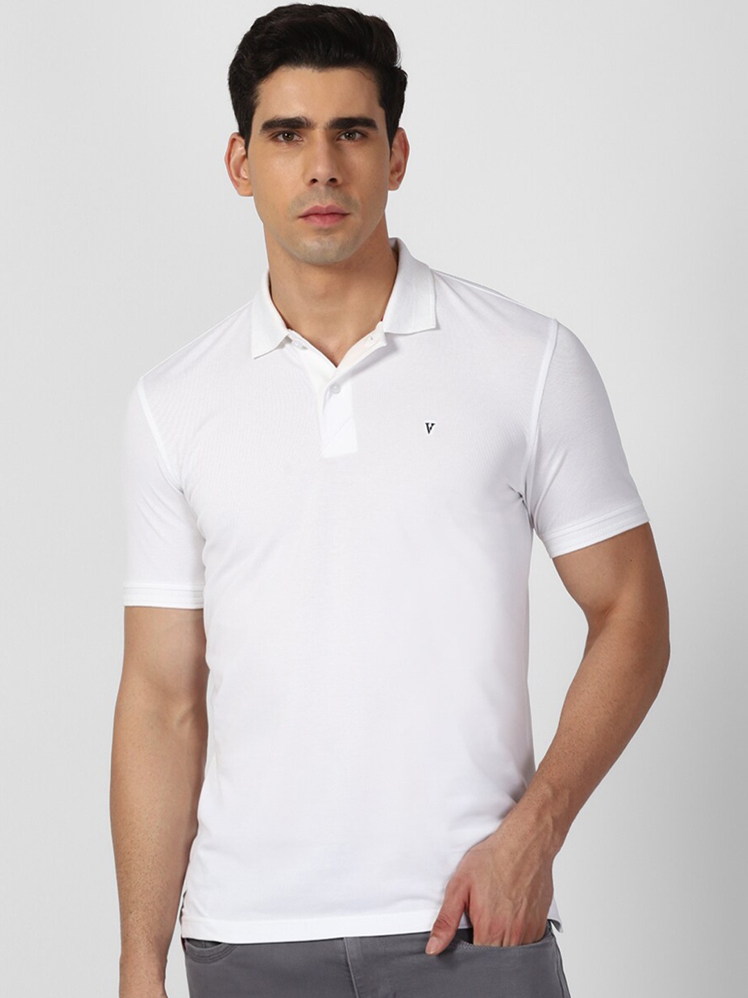 

Van Heusen Sport Polo Collar T-shirt, White