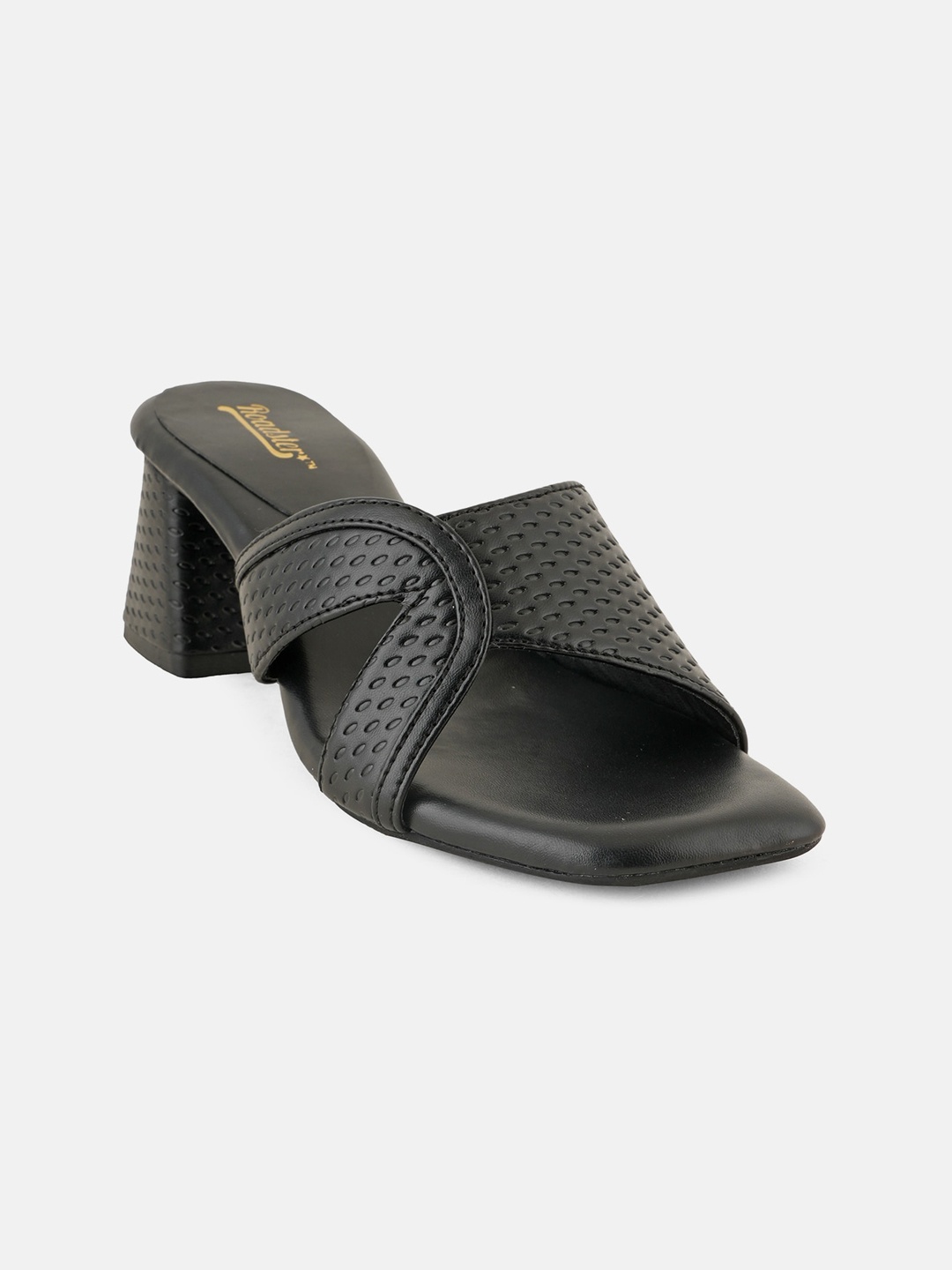 

Lavie Textured Open Toe Block Heels, Black