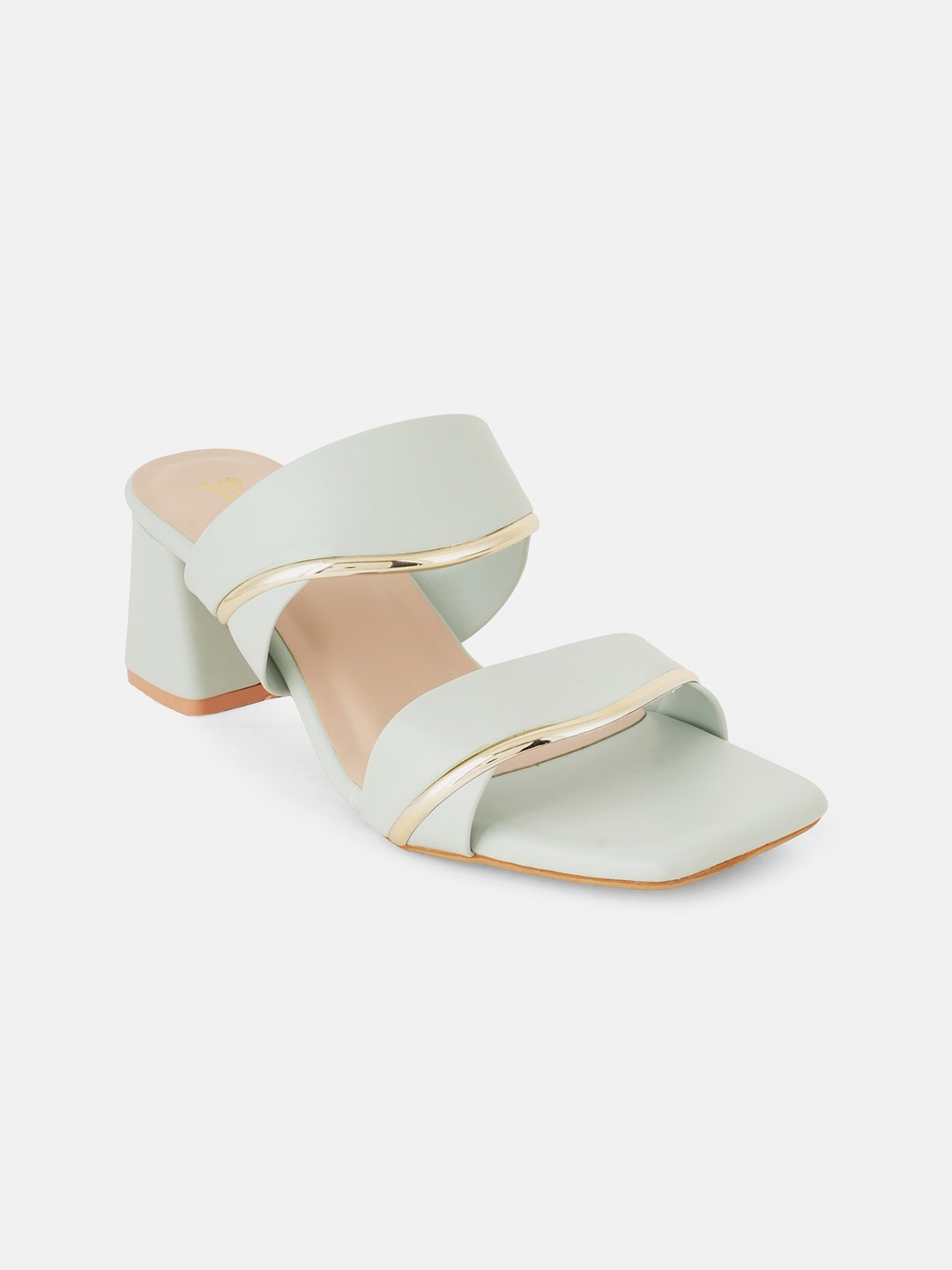 

Lavie Two Strap Block Heels, Sea green