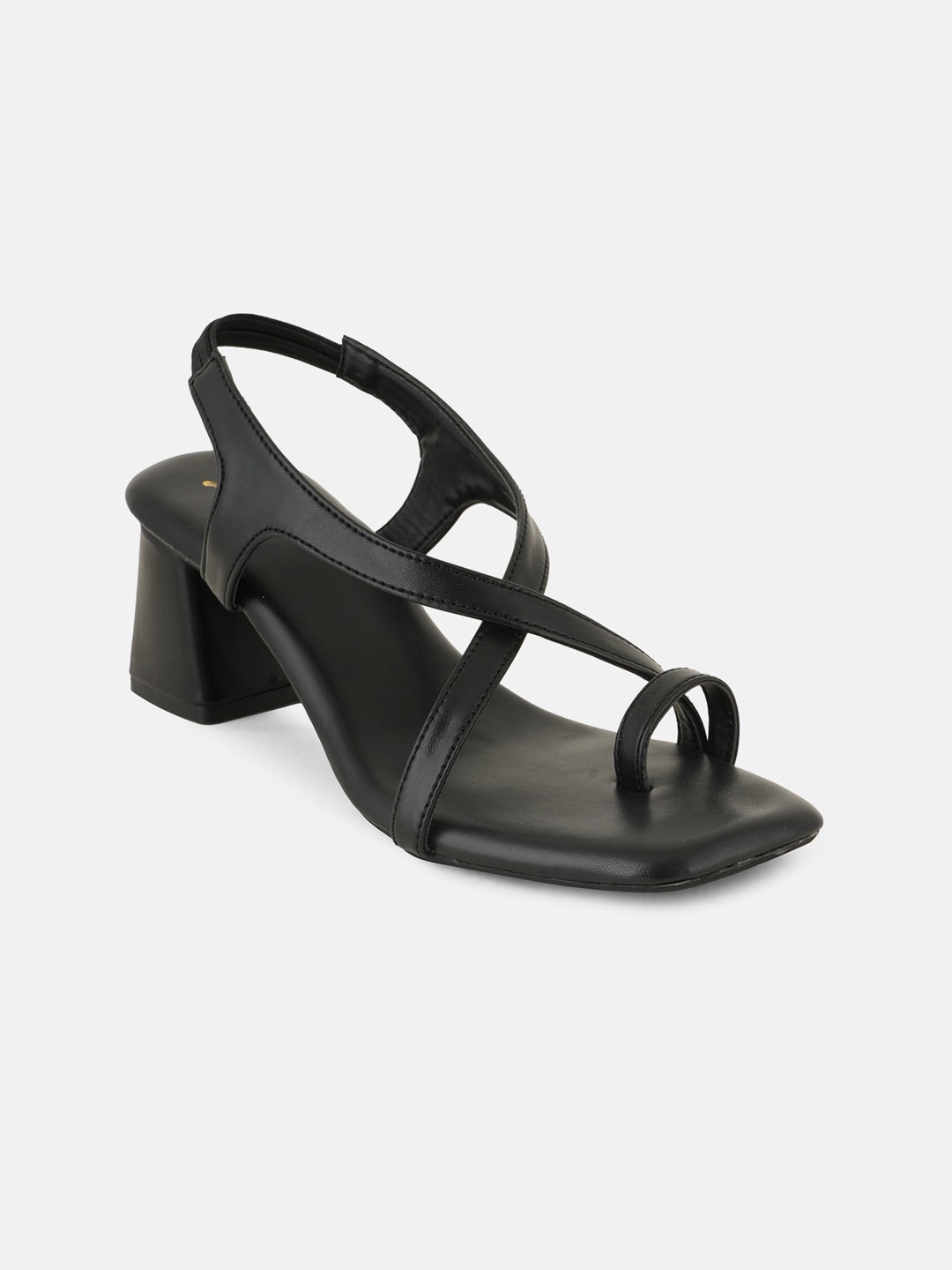 

Lavie Cross Strap One Toe Block Heels With Backstrap, Black