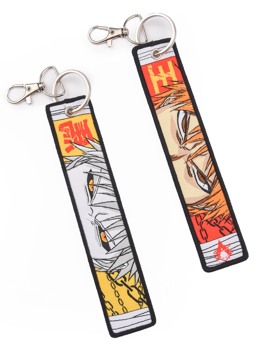 

COMICSENSE Bleach Anime Double Edge Sword Woven Keychain, Multi