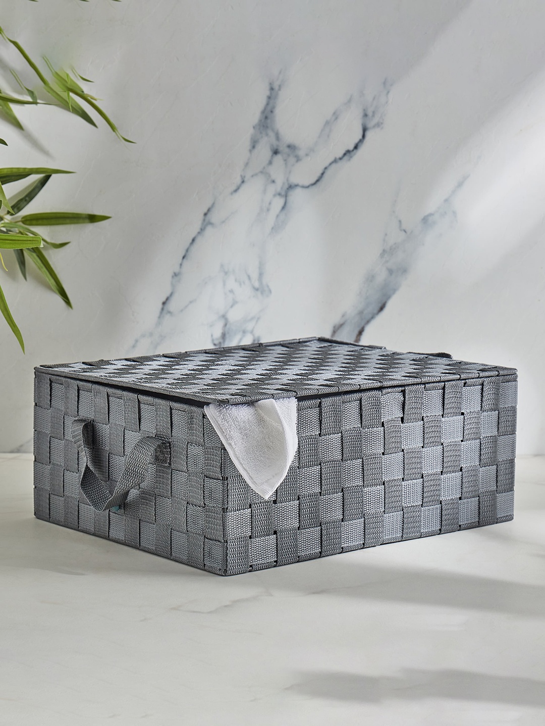 

Home Centre Wilton Norma Grey Polypropylene Storage Basket