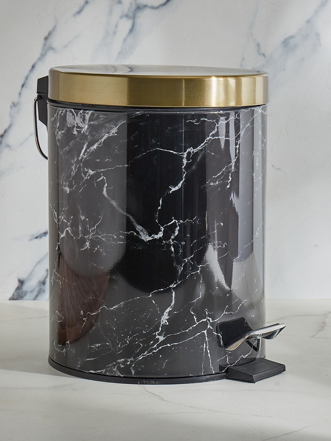 

Home Centre Aubree Metal Pedal Waste Bin 5L, Black