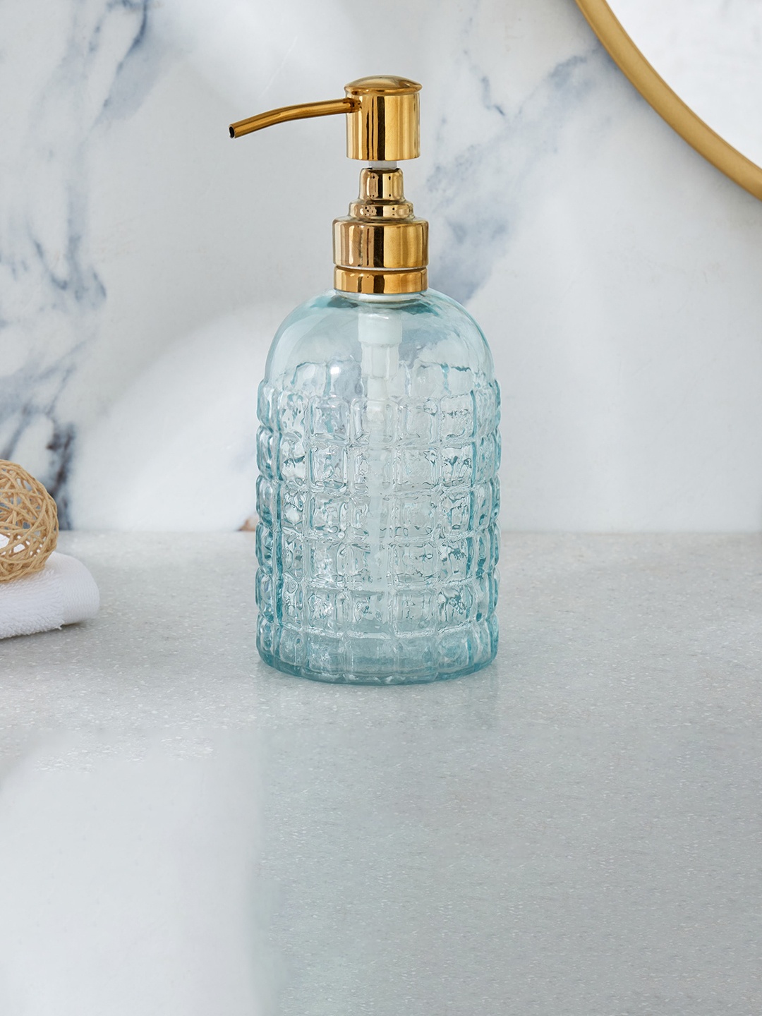 

Home Centre Transparent Essence Glass Soap Dispenser 500 ml