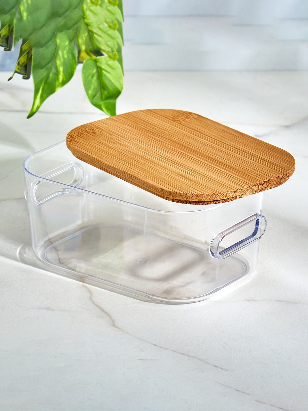 

Home Centre Regan Ridge Transparent Storage Box with Bamboo Lid