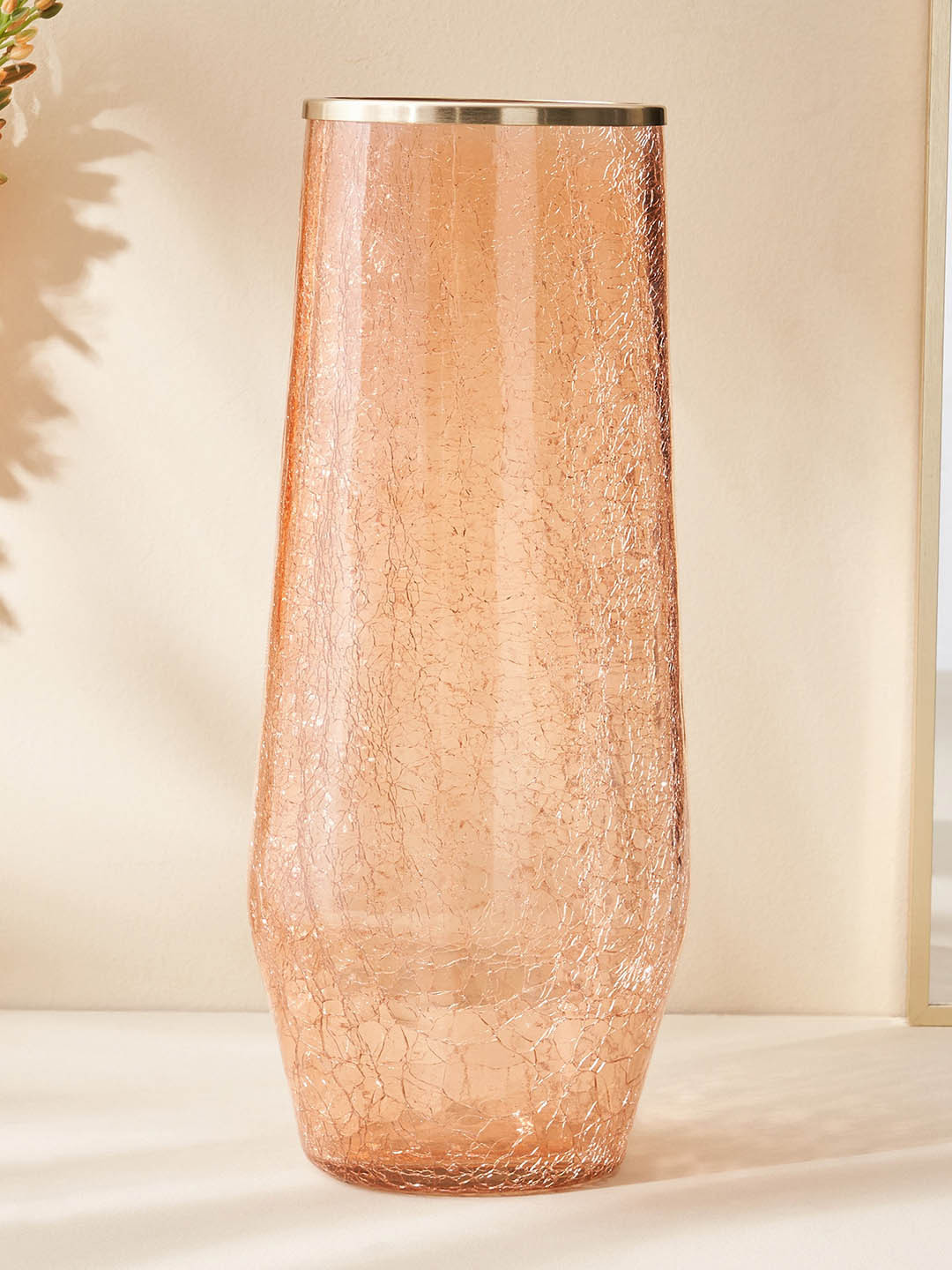 

Home Centre Brian Macia Peach Coloured Glass Vase