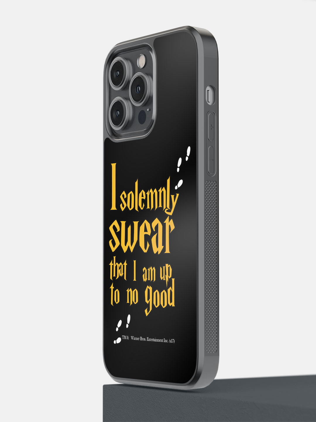 

macmerise Solemnly Swear iPhone 14 Pro Max Bumper Case Cover, Black