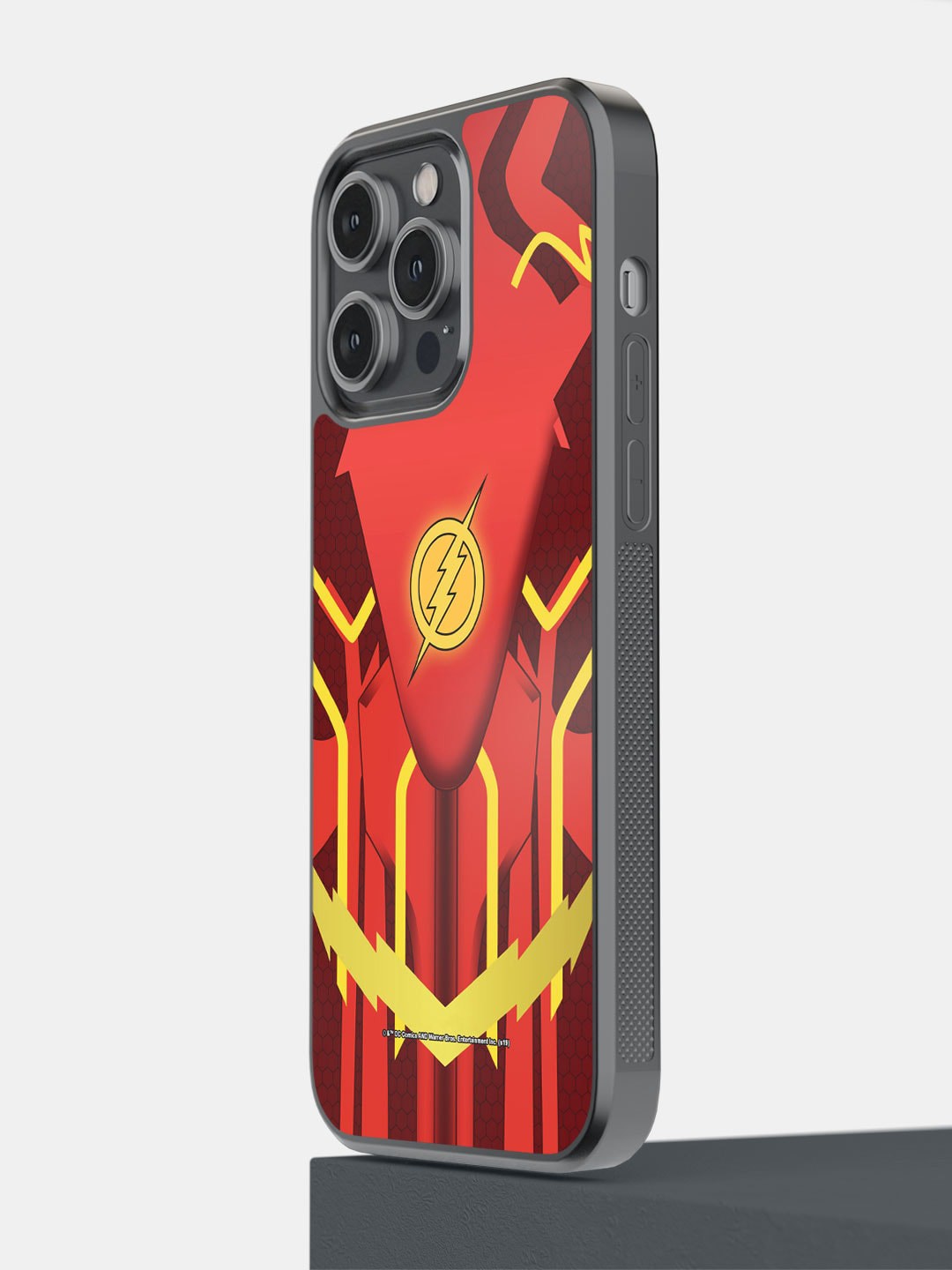 

macmerise Iron Man Suit Up Flash iPhone 14 Pro Max Bumper Case Cover, Red