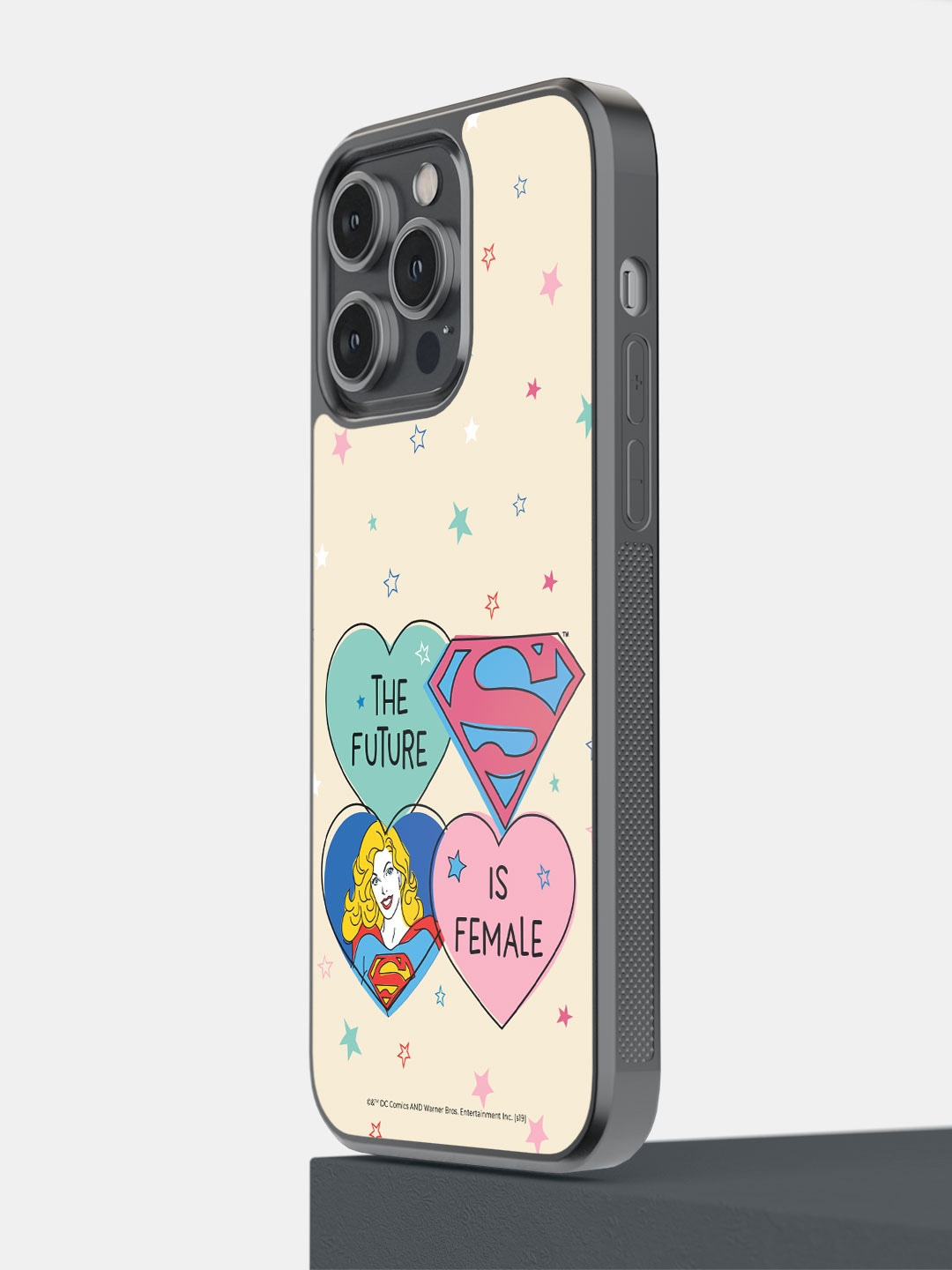 

macmerise Supergirl Future iPhone 14 Pro Max Bumper Case Cover, Pink