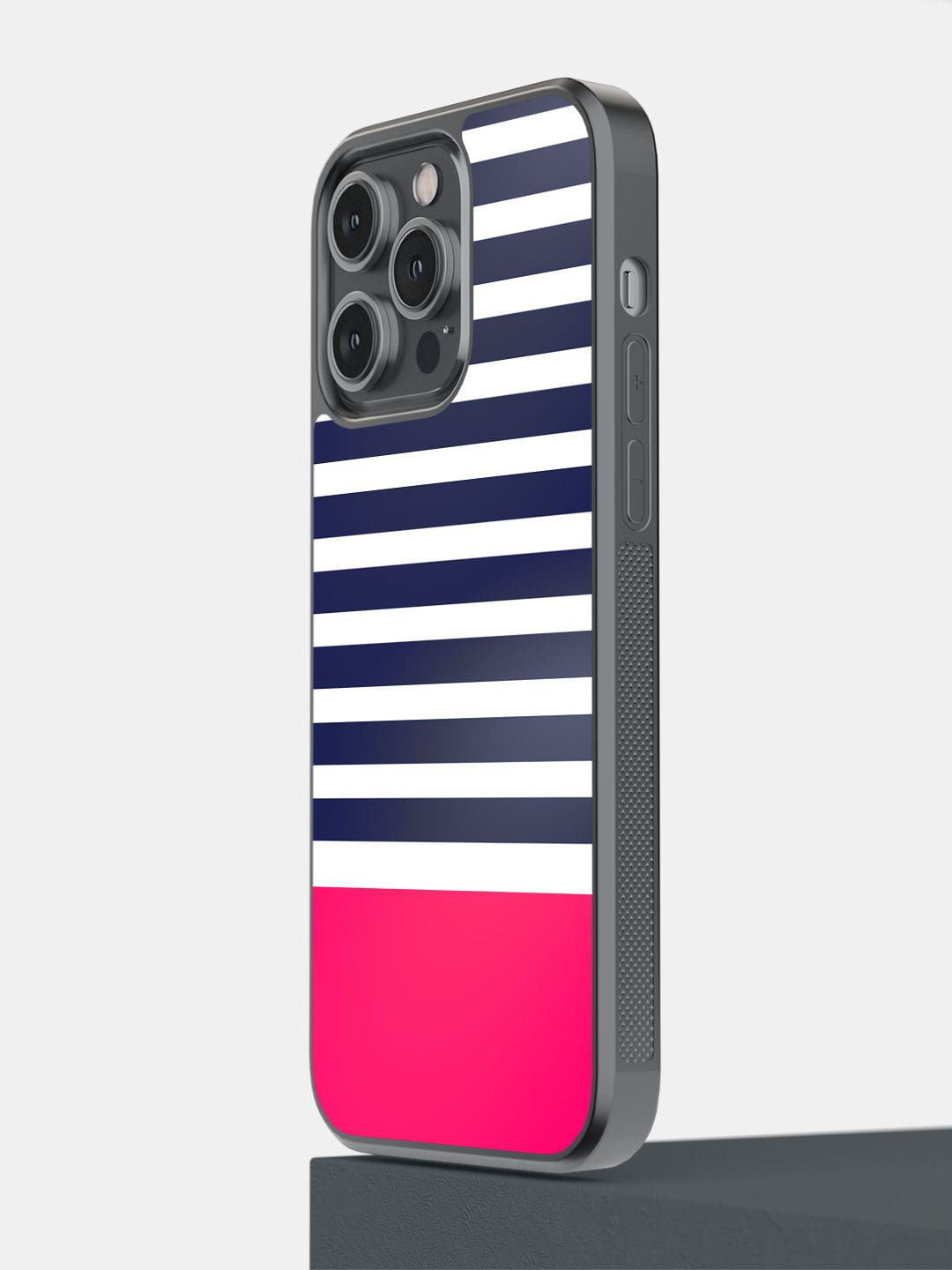 

macmerise Simply Stripes iPhone 14 Pro Max Bumper Case Cover, White