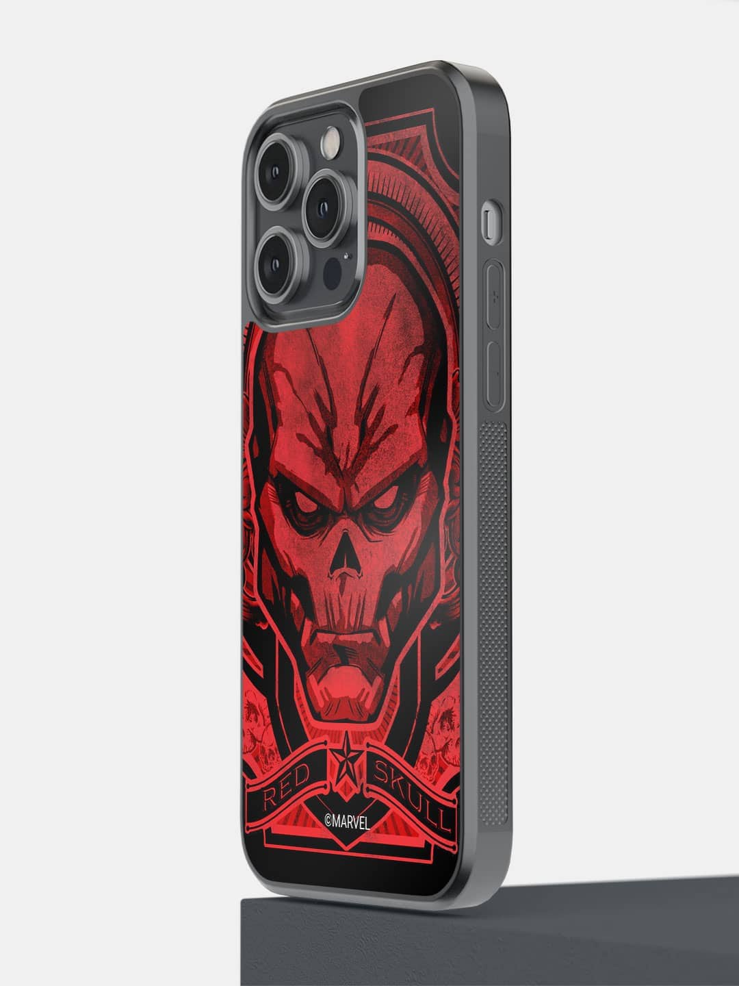 

macmerise Skull Saga iPhone 14 Pro Max Bumper Case Cover, Red