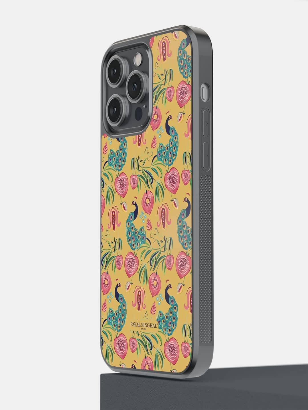 

macmerise Printed iPhone 14 Pro Max Bumper Case Cover, Yellow
