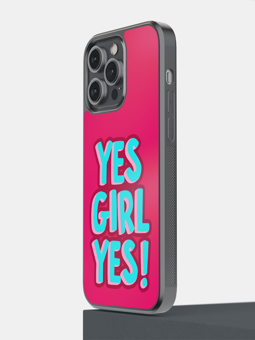 

macmerise Typography Printed iPhone 14 Pro Max Bumper Case Cover, Pink