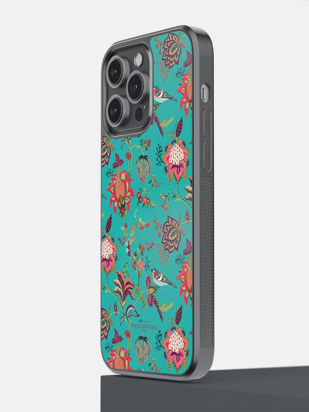 

macmerise Floral Printed iPhone 14 Pro Max Phone Bumper Case, Purple